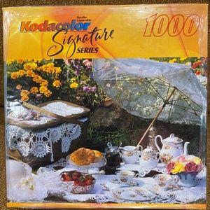 NEW Kodacolor Signature Series 1000 piece Jigsaw Puzzle Tea Party Picnic China